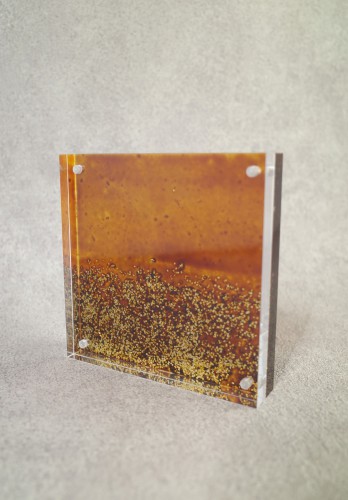 うるし自然紋写真立て　ラメ