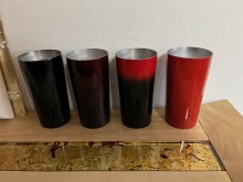 Titanium Tumbler Black Red, Rim, Byakudan