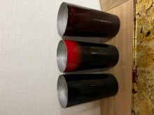 Titanium Tumbler Black Red, Blur,brushed for four
