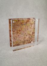 うるし自然紋写真立て (春)